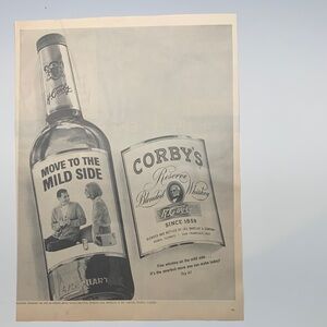 Vintage Life Magazine May 6, 1966 Advertisement Classic Whiskey Wall Art Decor